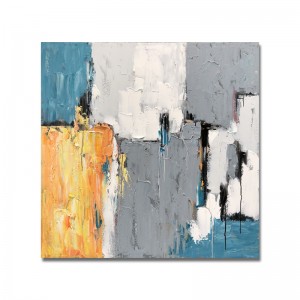 새로운 디자인 완전히 손으로 그린 골드 호 일 벽 아트 추상 캔버스 유화 캔버스 스트레칭